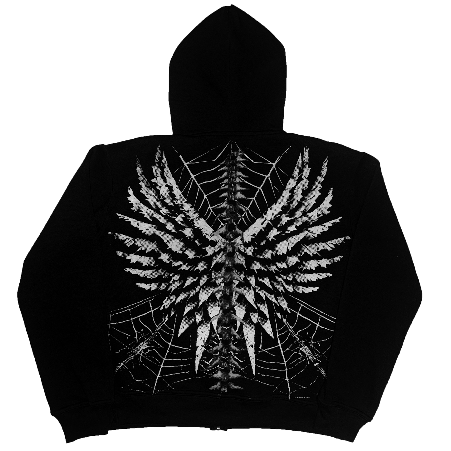 "angels" zip up hoodie